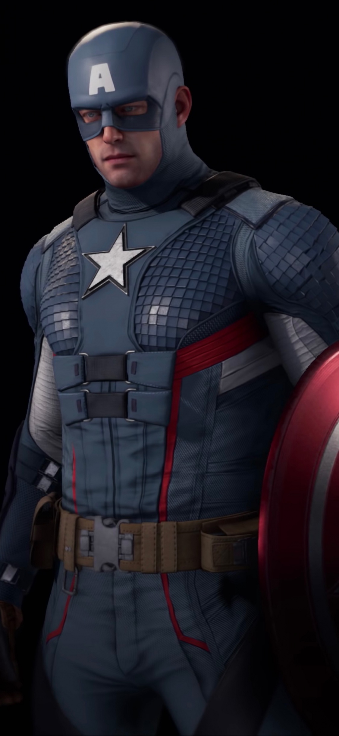 Обои marvel, Капитан Америка, чудеса мстители ps4, чудеса Мстители, Мстители Эндшпиль в разрешении 1125x2436