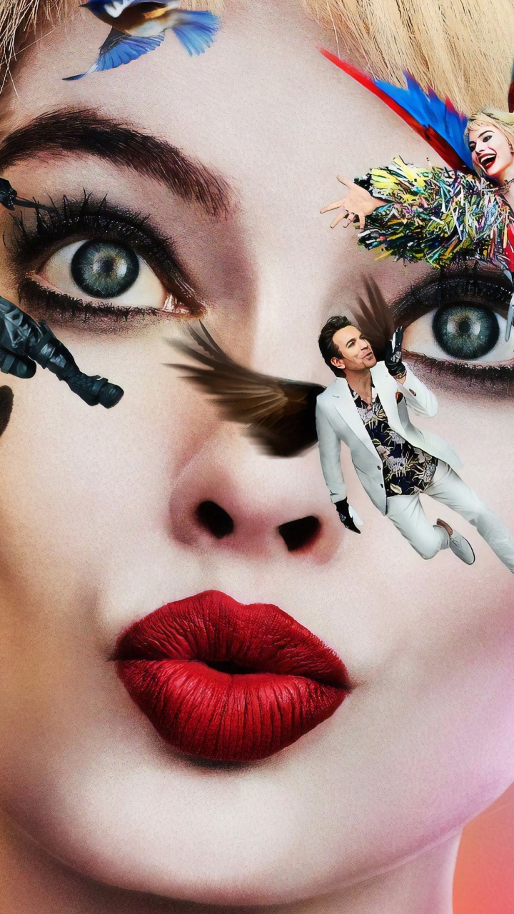 Обои Марго Робби, Харли Квинн, комиксы dc, Черная Канарейка, супергерой в разрешении 720x1280