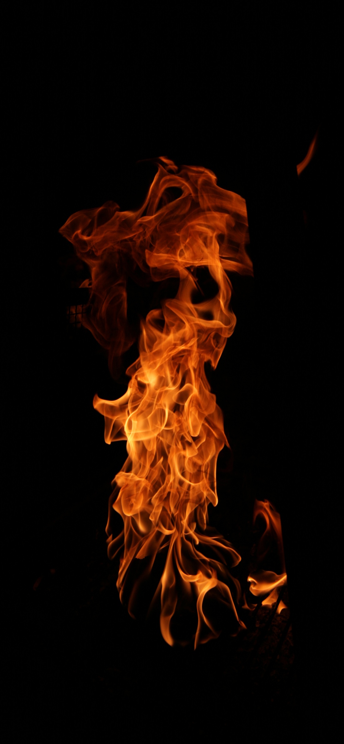 Обои огонь, пламя, тепло, артист, огонь складе в разрешении 1125x2436