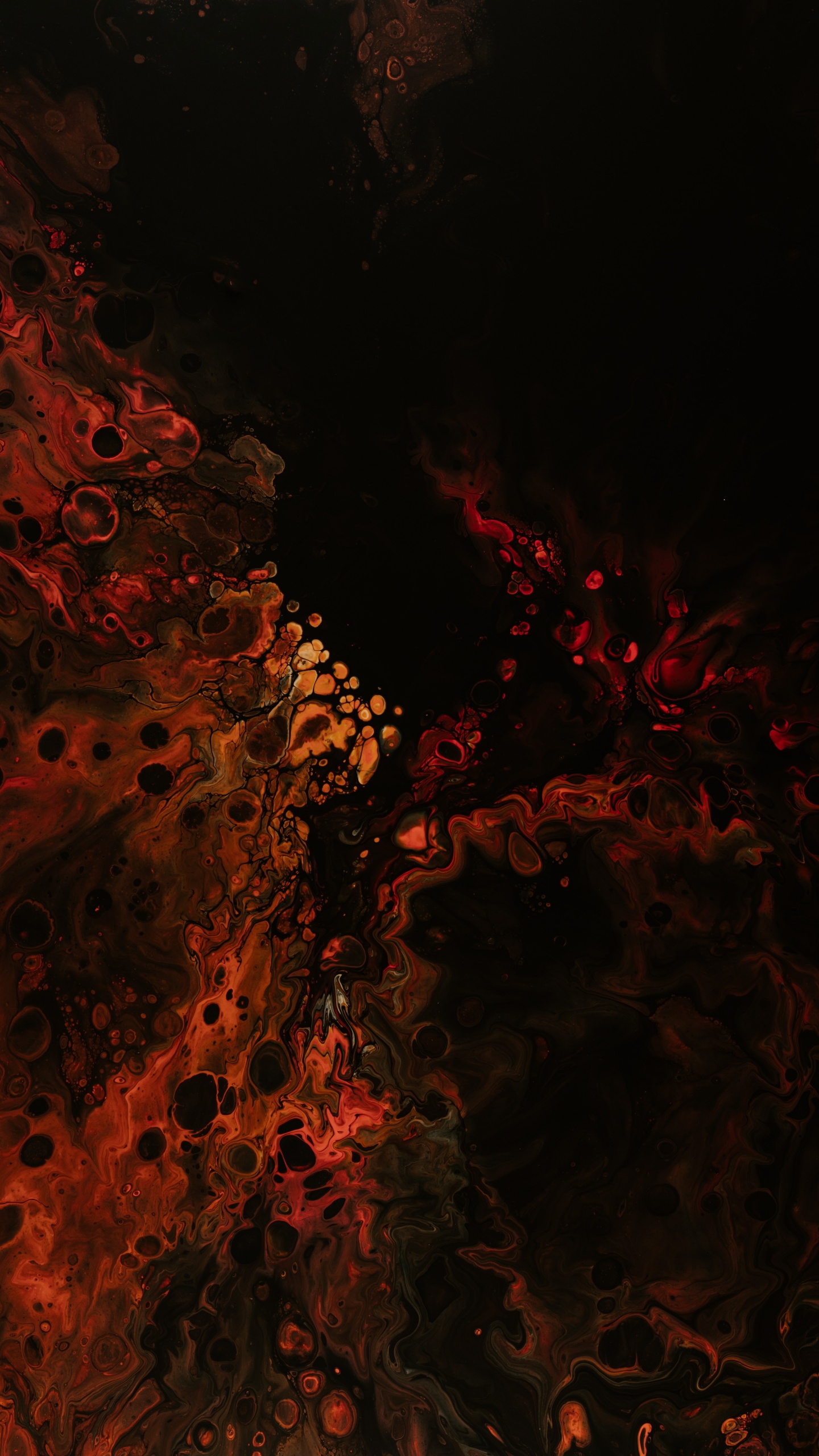 Обои текстура, красный цвет, вода, темнота, дерево в разрешении 1440x2560