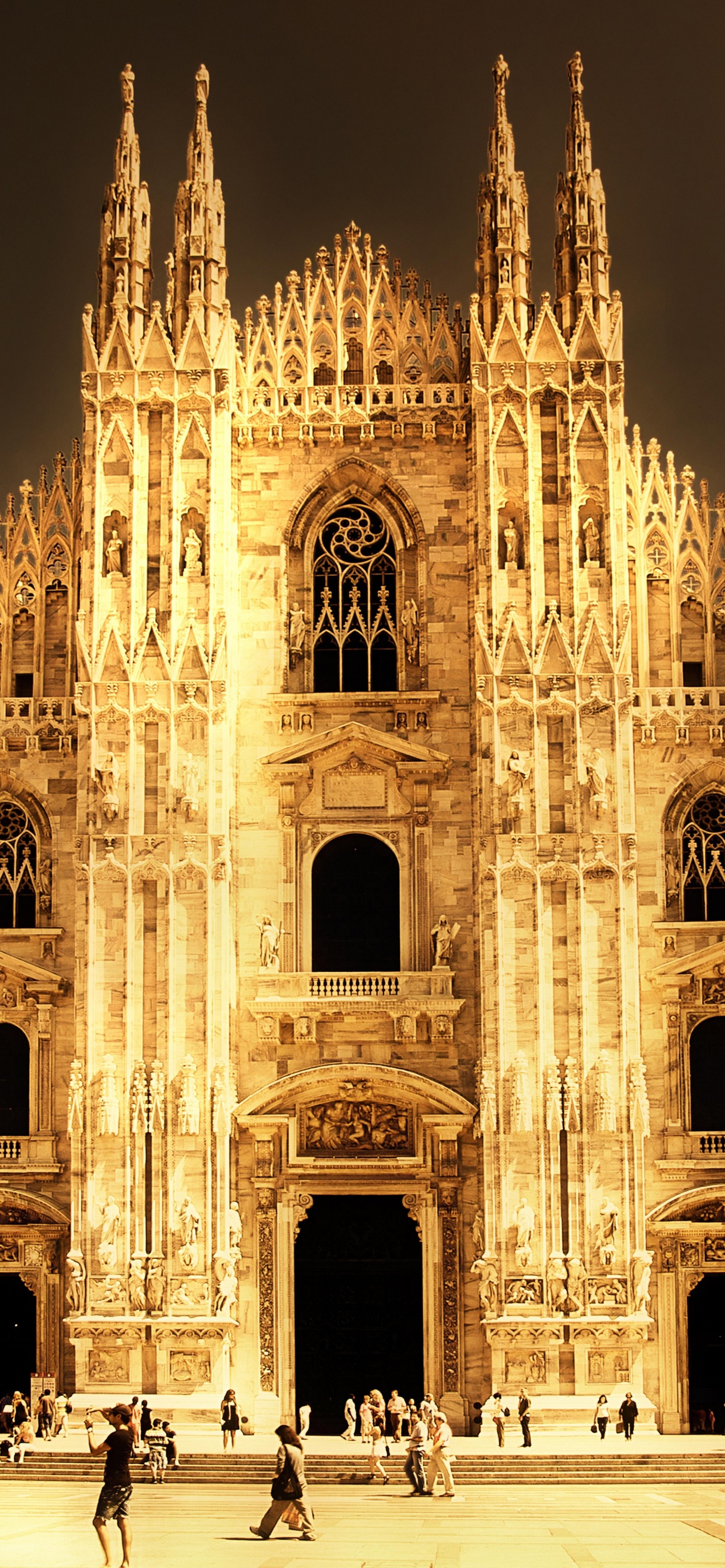 Обои ориентир, средневековая архитектура, здание, готическая архитектура, собор в разрешении 1242x2688