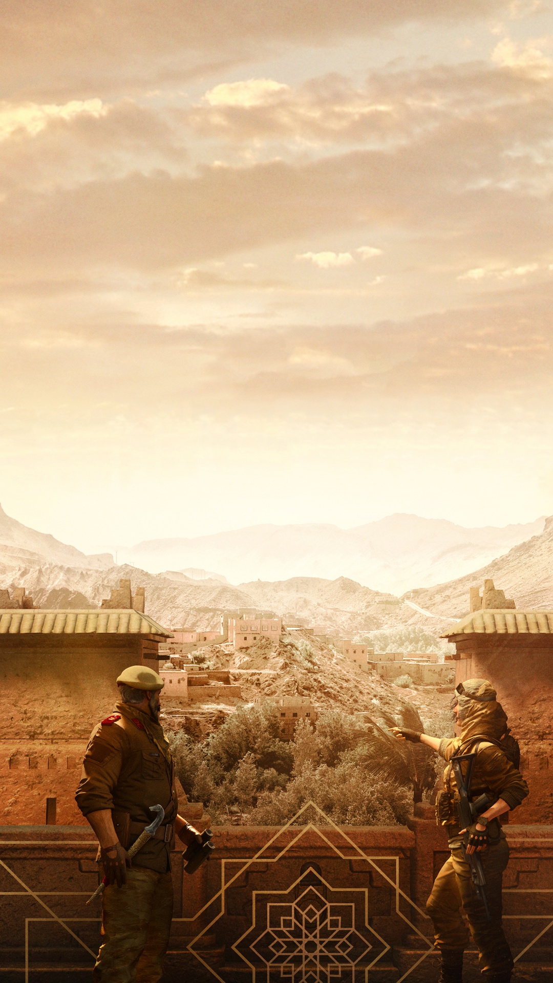 Обои tom clancys rainbow six, ubisoft, архитектура, здание, пейзаж в разрешении 1080x1920