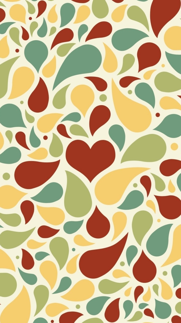 Обои узор, дизайн, желтый, андроид в разрешении 720x1280