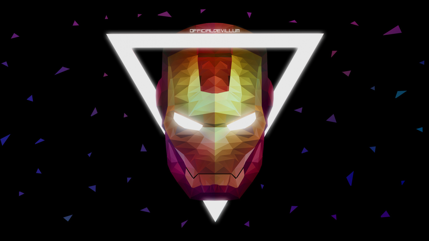 Обои свет, Низкий поли, узор, символ, пурпур в разрешении 1366x768