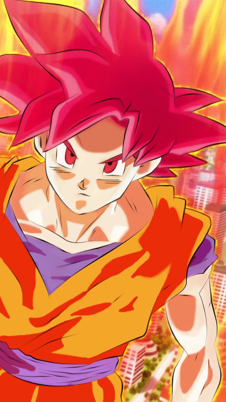 Обои гоку, Саян, Super Saiyan, Жемчуг дракона, аниме в разрешении 720x1280