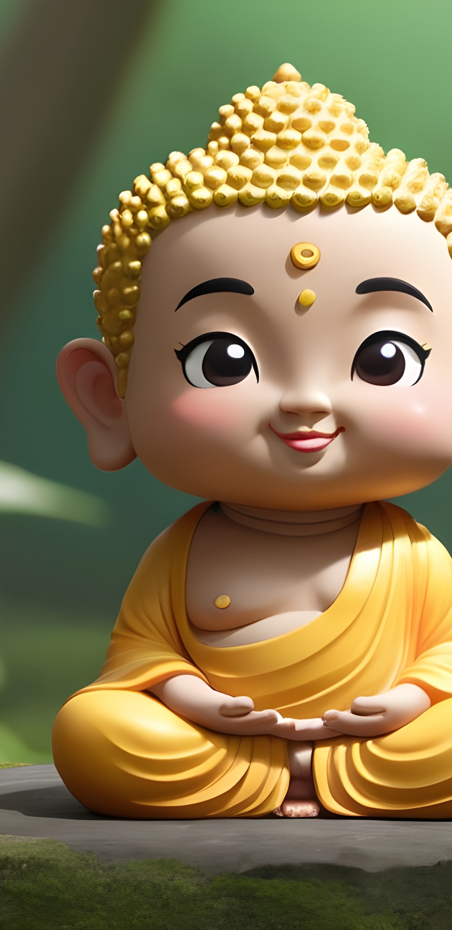 Обои голова, глаз, Счастлив, арт, наземное растение в разрешении 1440x2960