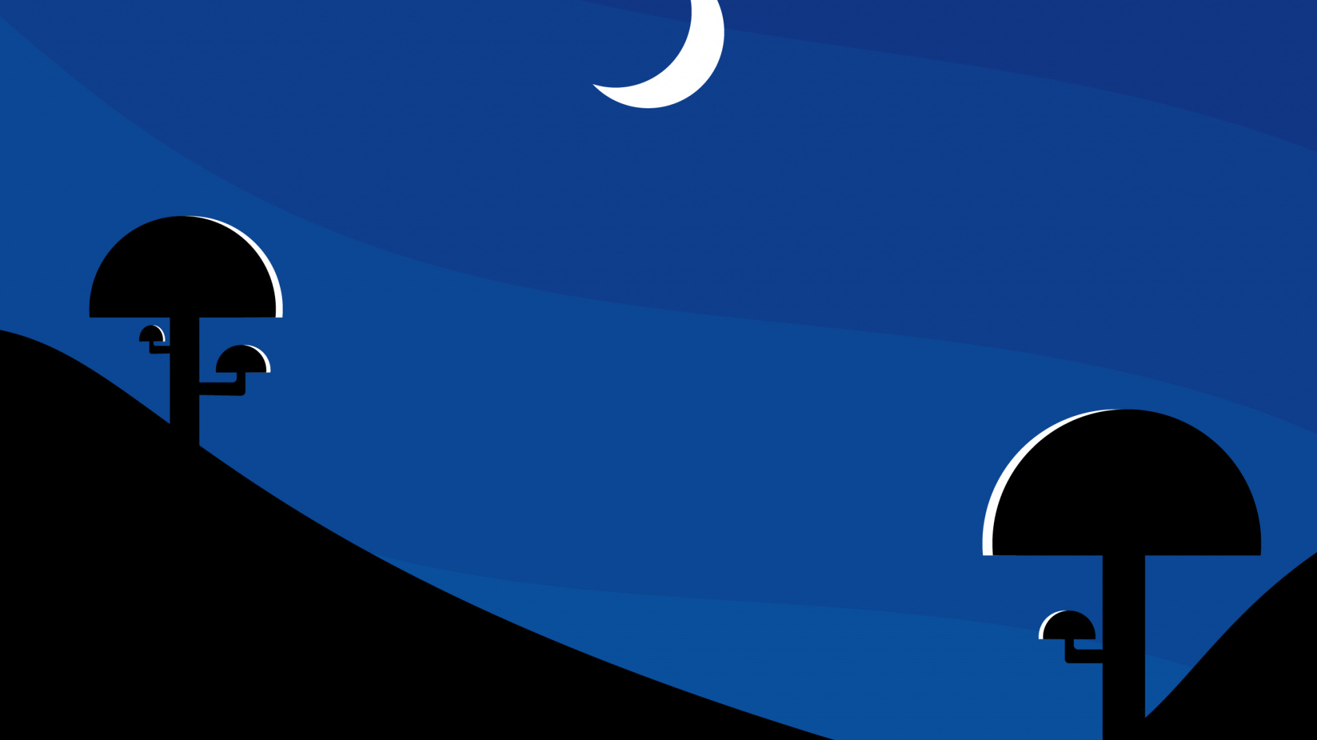 Обои полумесяц, атмосфера, луна, лазурный, астрономический объект в разрешении 1920x1080