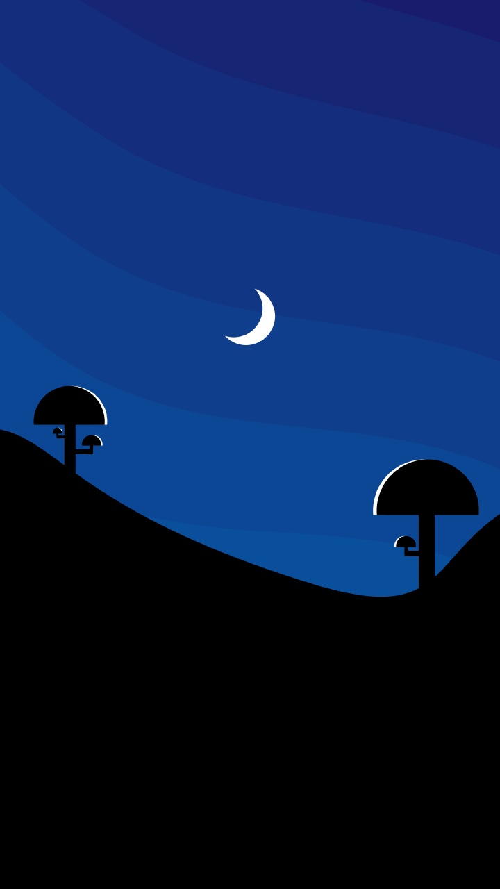 Обои полумесяц, атмосфера, луна, лазурный, астрономический объект в разрешении 720x1280