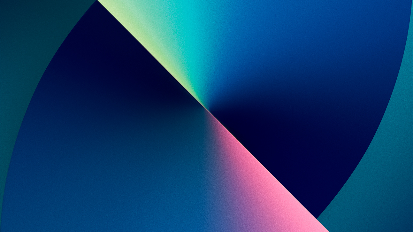 Обои iPhone 13 Official Stock Wallpaper in High Resolution (Blue) – Light в разрешении 1366x768