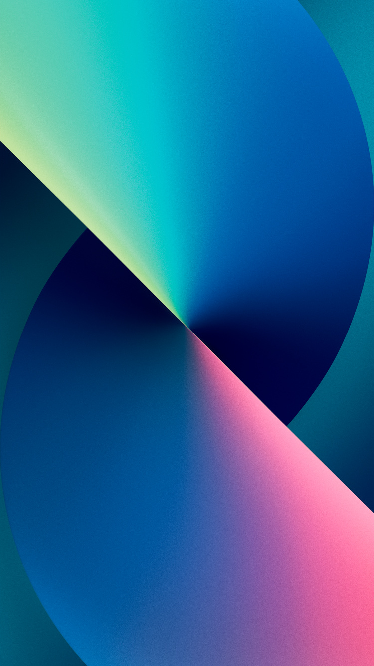 Обои iPhone 13 Official Stock Wallpaper in High Resolution (Blue) – Light в разрешении 750x1334