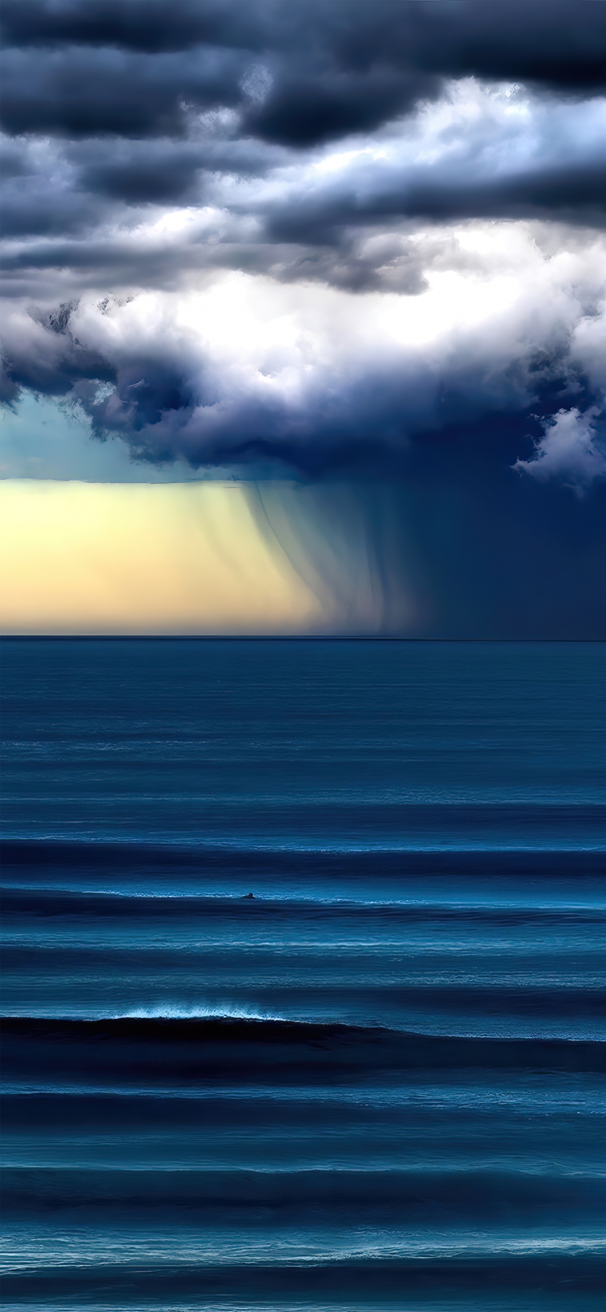 Обои облако, вода, атмосфера, дневное время, синий в разрешении 1242x2688