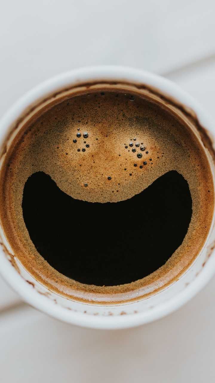 Обои кофе эспрессо, кофе, кофейная чашка, чашка, кофеин в разрешении 720x1280