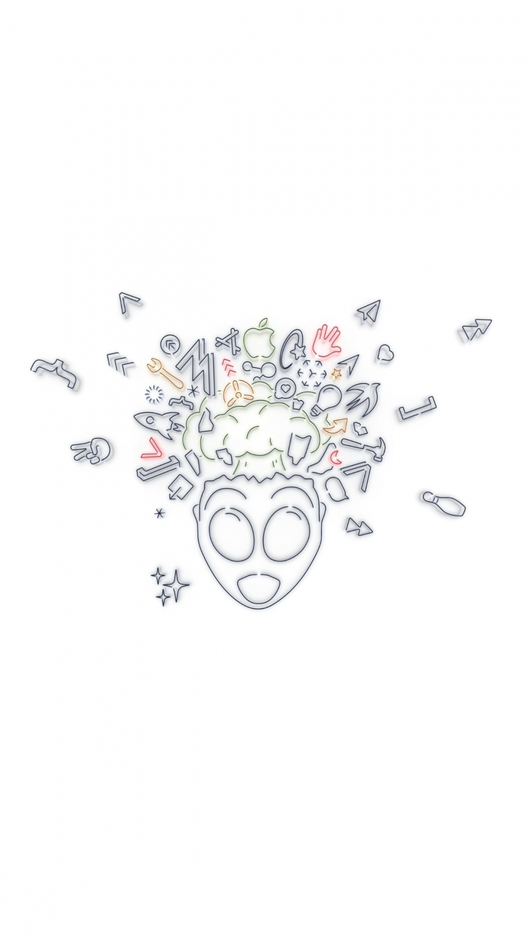 Обои apple, iPhone, WWDC 2019, яблоко, дизайн в разрешении 1080x1920