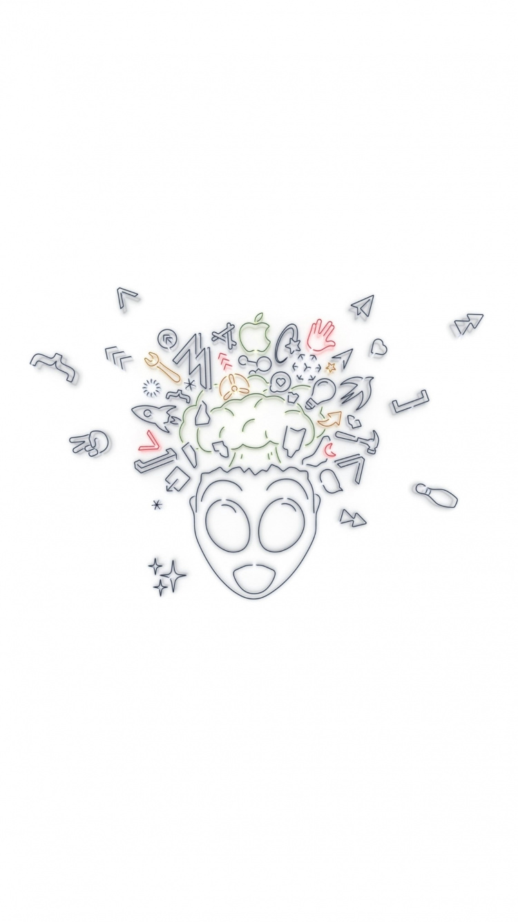 Обои apple, iPhone, WWDC 2019, яблоко, дизайн в разрешении 750x1334