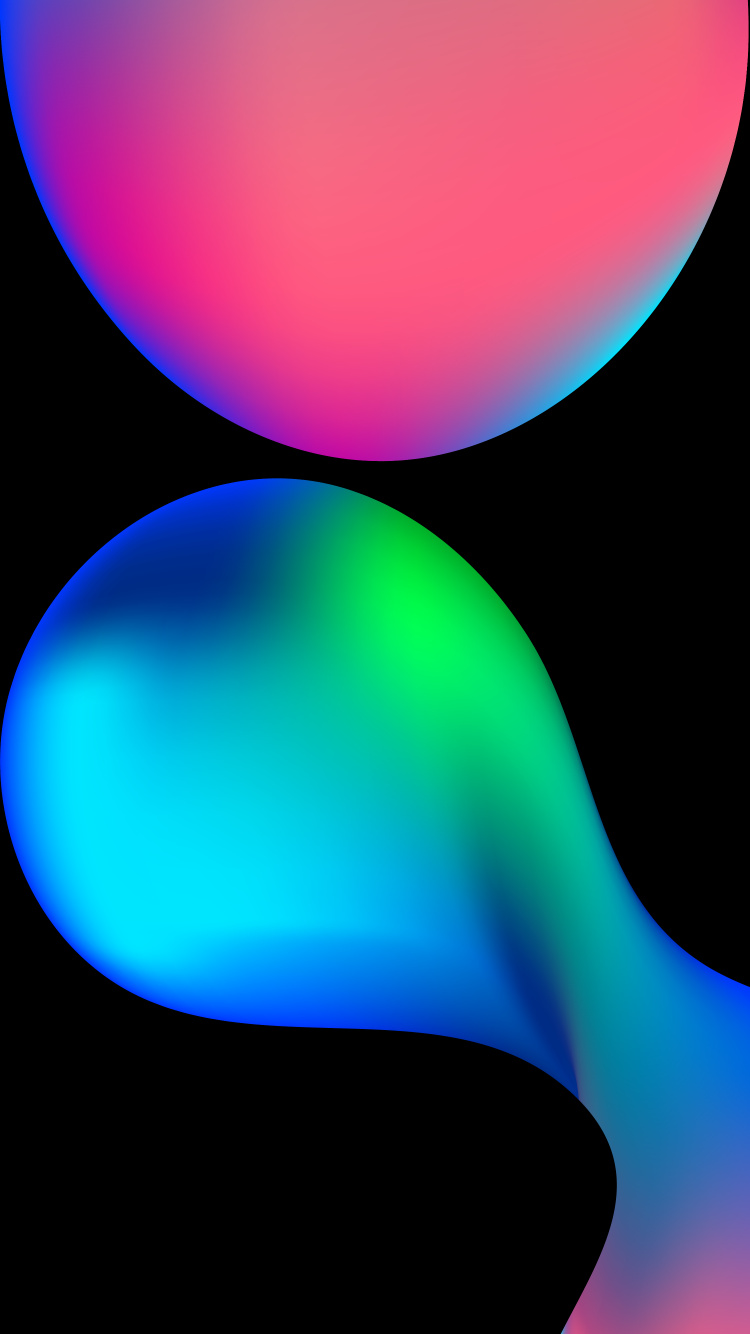 Обои свет, графический дизайн, красочность, черный, лазурный в разрешении 750x1334