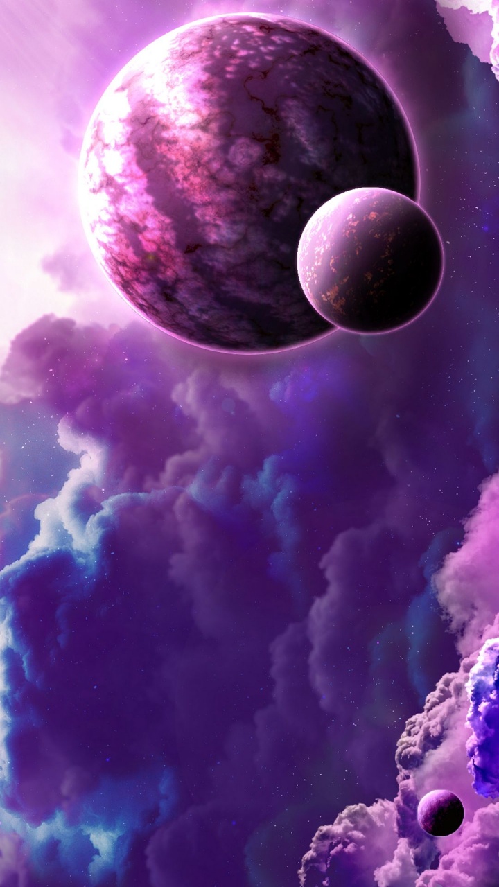 Обои облака plnets эстетика, планета, звезда, космос, Астрономия в разрешении 720x1280