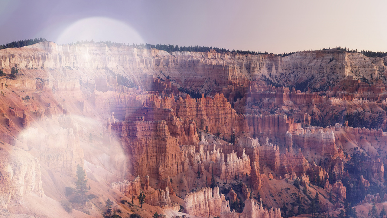 Обои формирование, откос, каньон, обрыв, национальный парк в разрешении 1280x720