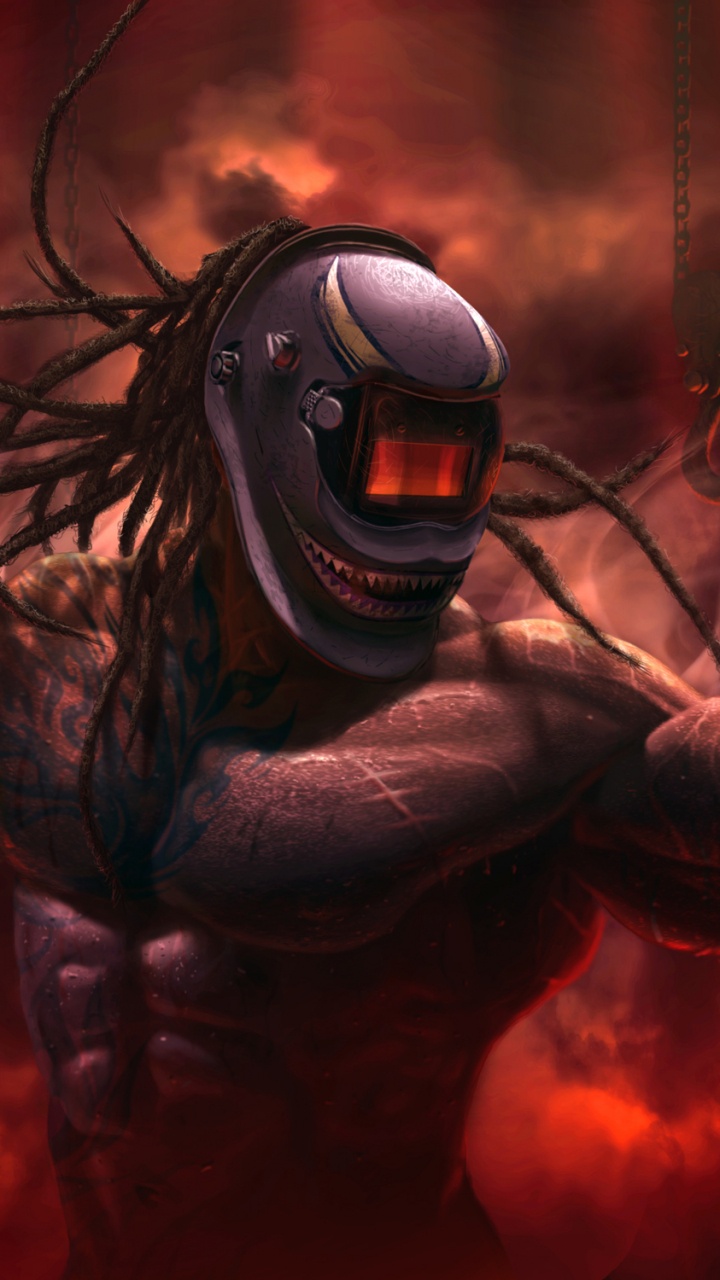 Обои арт, иллюстрация, демон, приключенческая игра, компьютерная игра в разрешении 720x1280