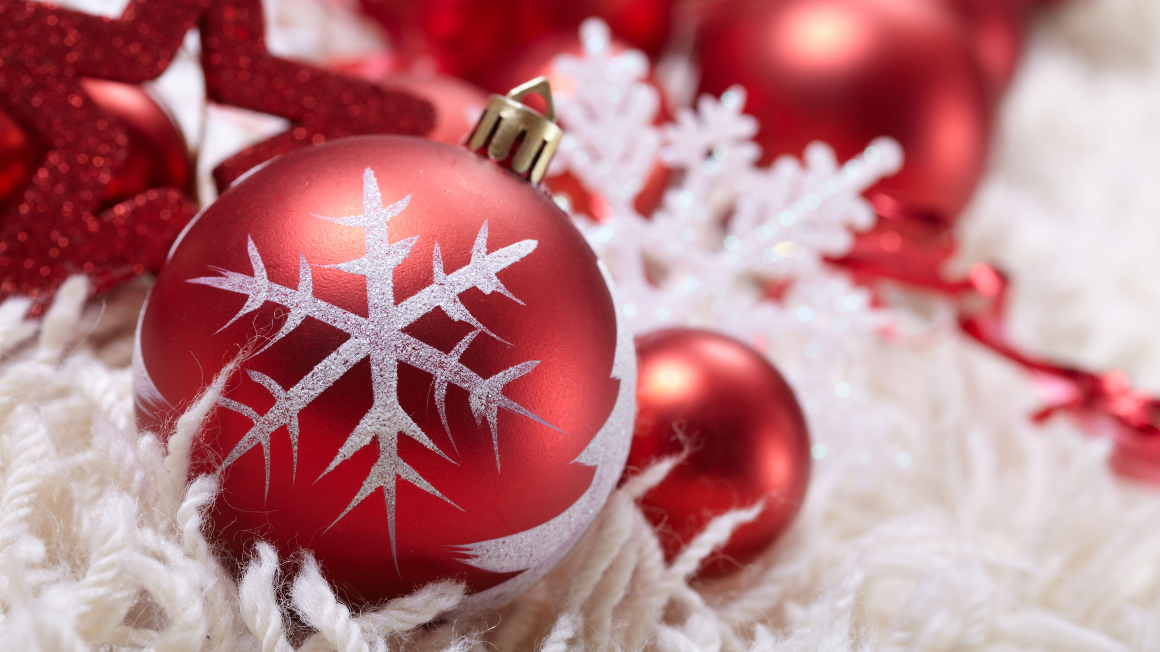 Обои Новый год, Рождественский день, рождественский орнамент, Рождественские украшения, Рождество в разрешении 3840x2160