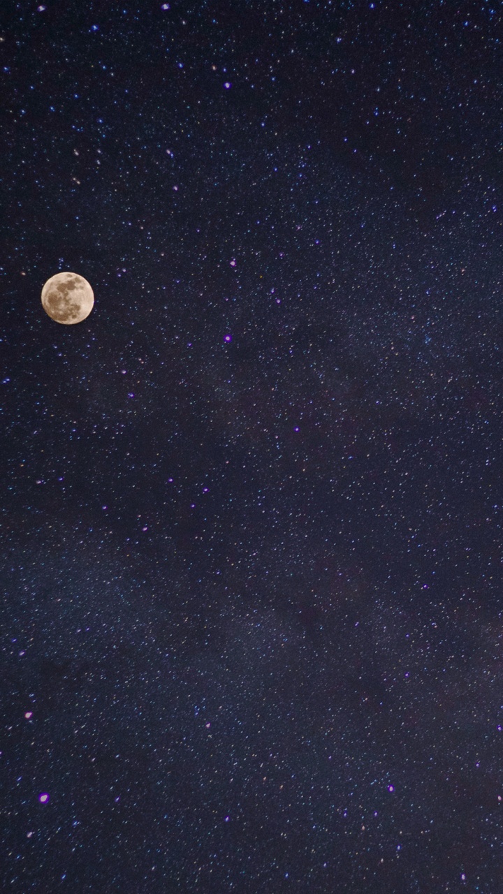 Обои ночное небо, ночь, небесное явление, астрономический объект, атмосфера в разрешении 720x1280