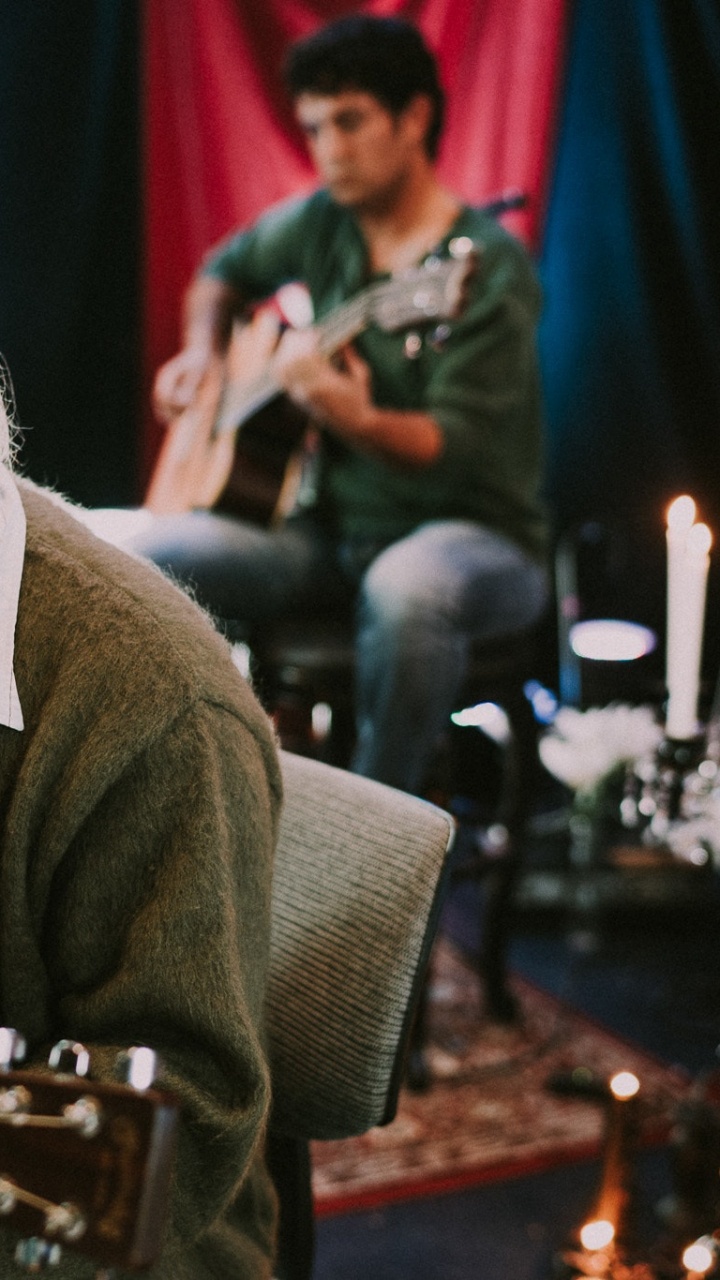 Обои гитара, нирвана, акустическая музыка, музыка, музыкант в разрешении 720x1280