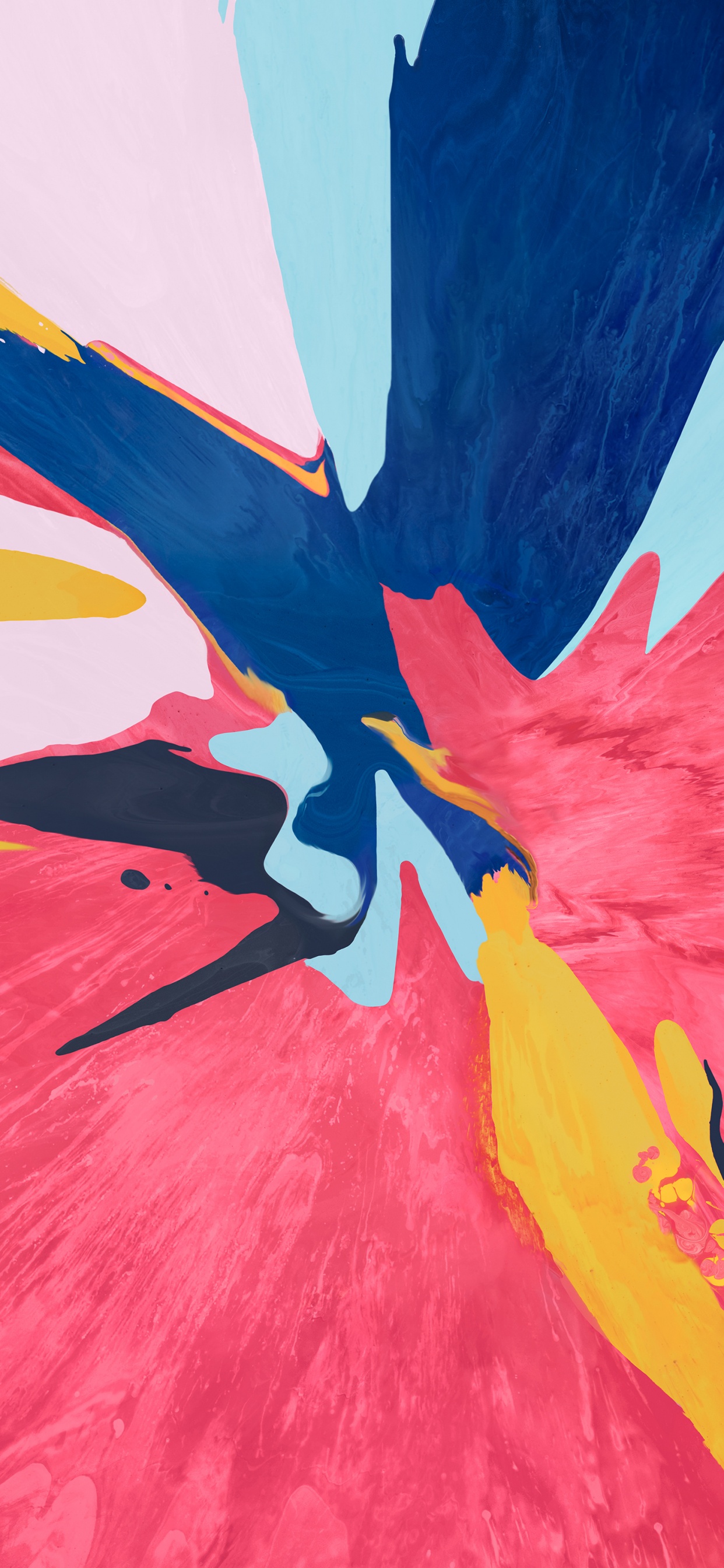 Обои apple, красный цвет, акриловая краска, живопись, визуальное искусство в разрешении 1242x2688