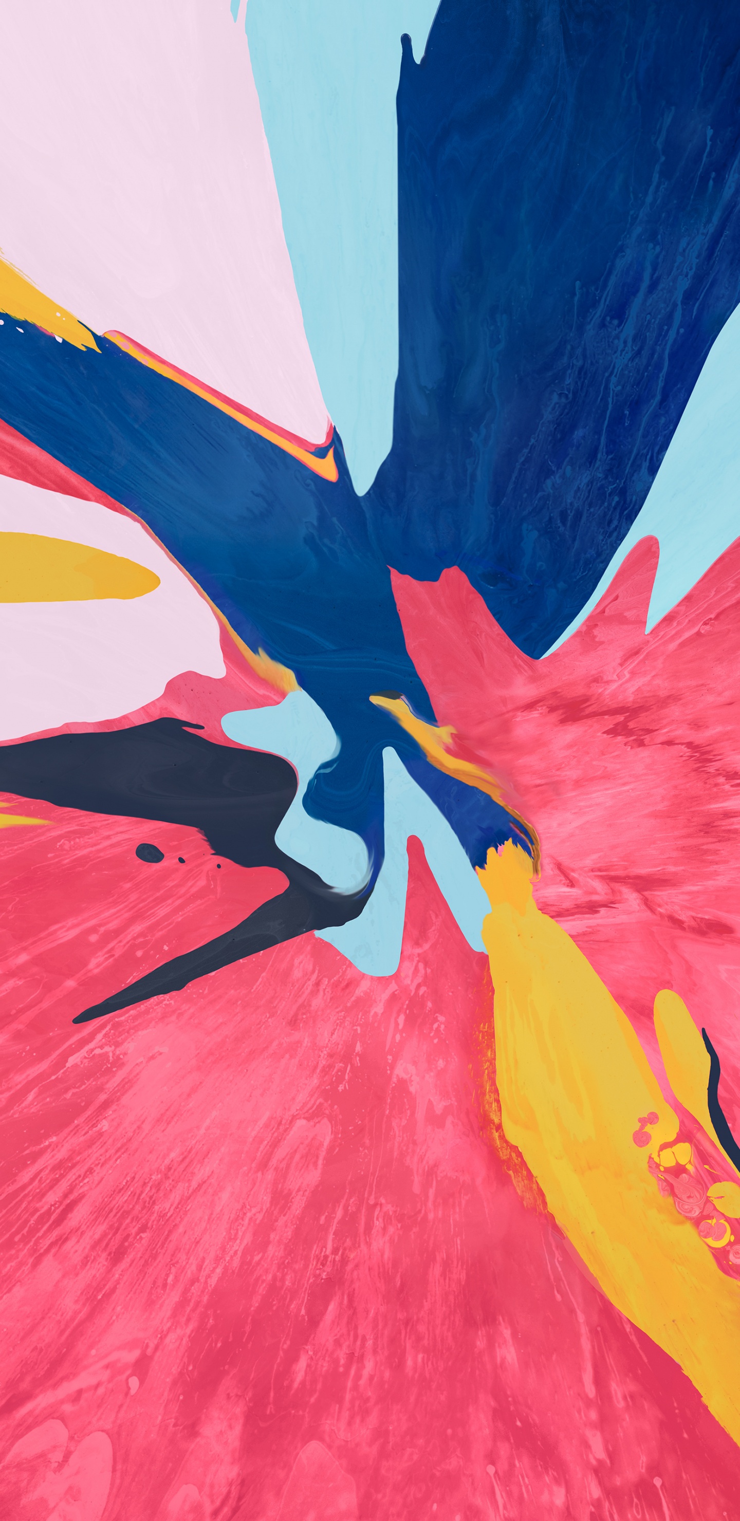 Обои apple, красный цвет, акриловая краска, живопись, визуальное искусство в разрешении 1440x2960