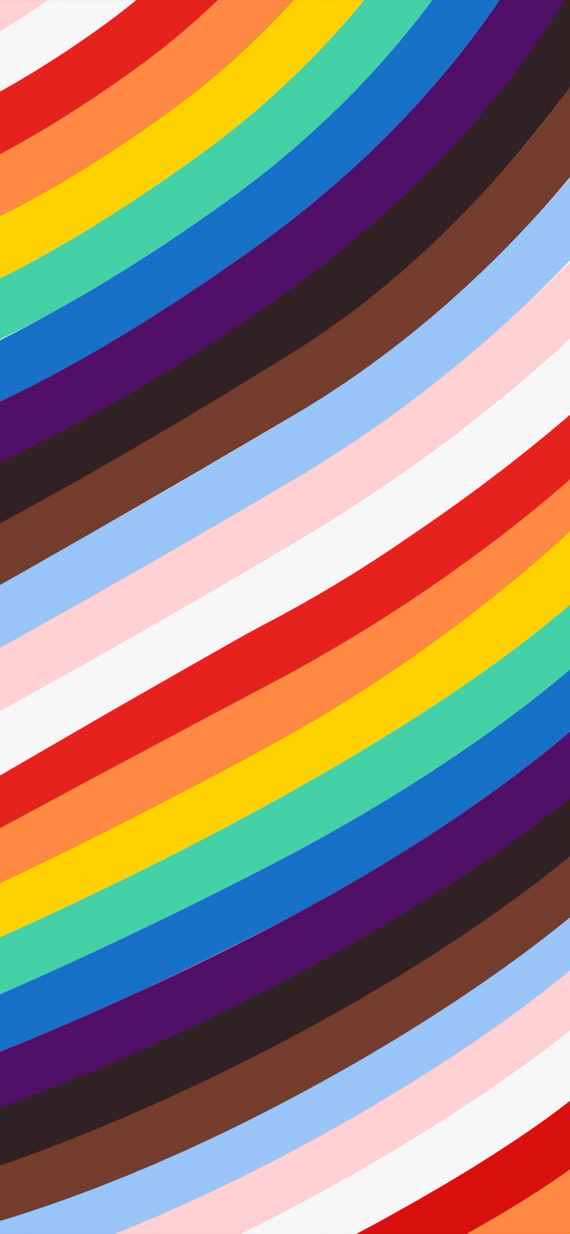 Обои Apple Pride 2021 – Full Screen Rainbow в разрешении 1125x2436