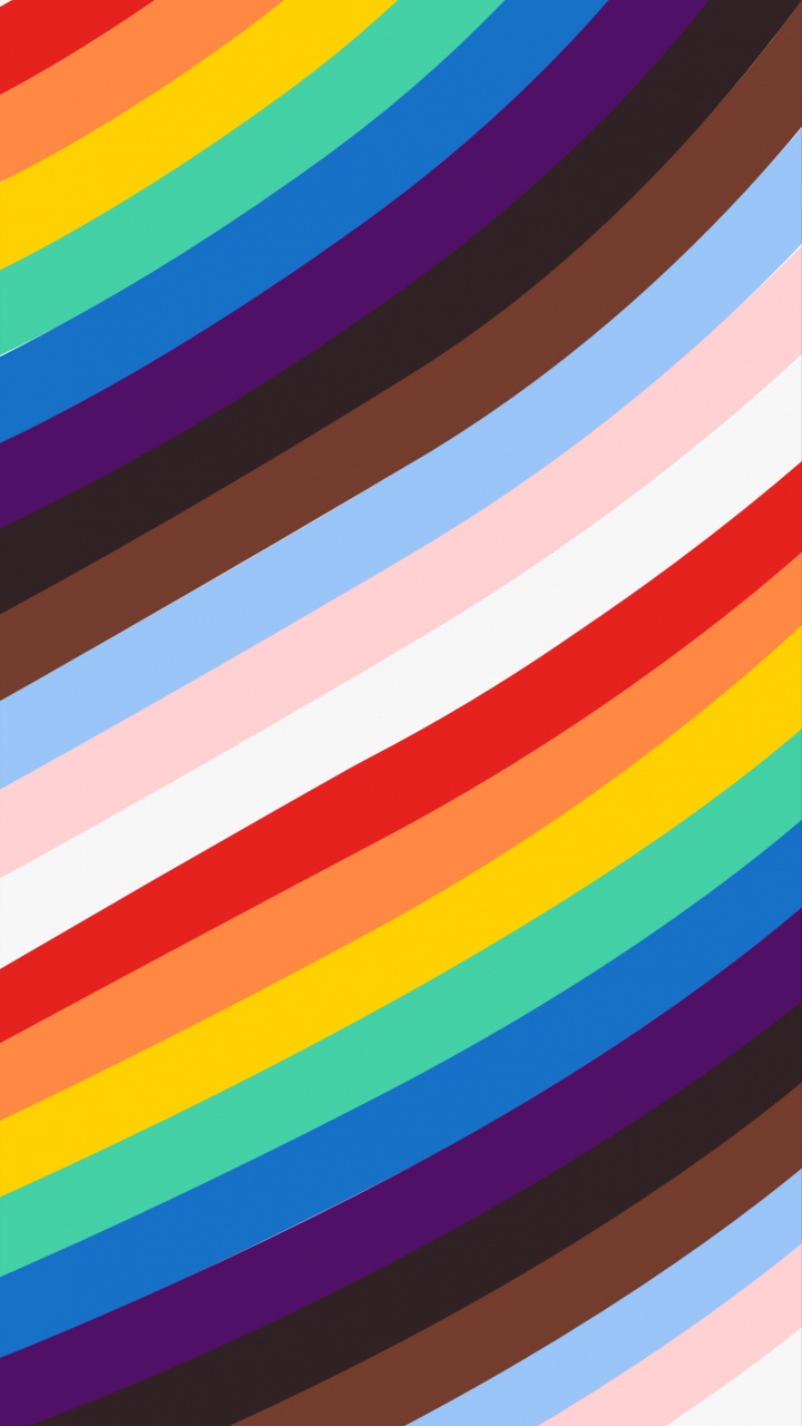Обои Apple Pride 2021 – Full Screen Rainbow в разрешении 720x1280