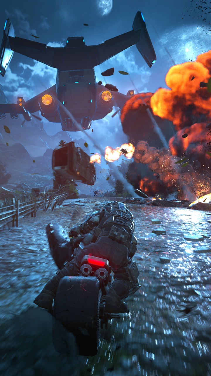 Обои компьютерная игра, мир, gears of war, темнота, видеоигра в разрешении 720x1280