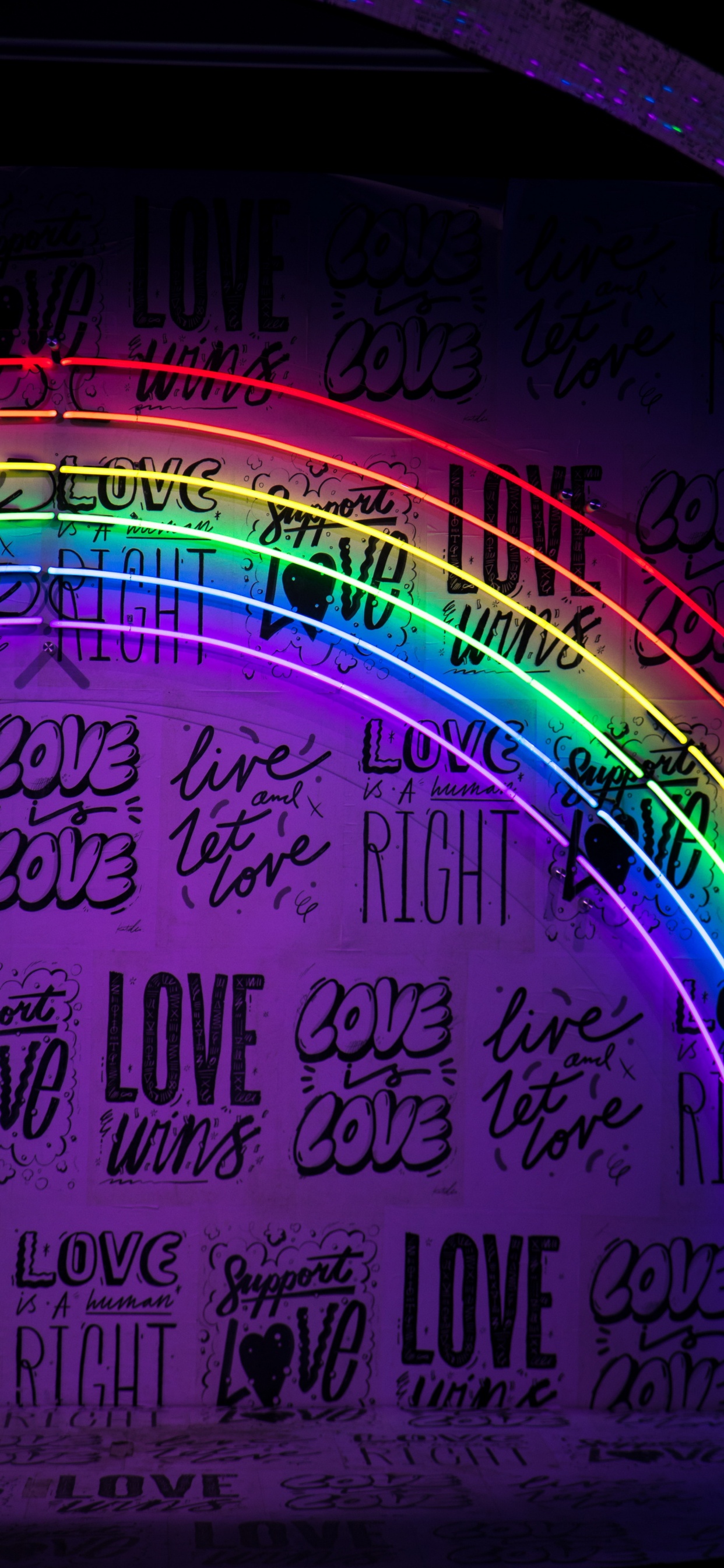 Обои пурпур, пурпурный цвет, электрик, неон, Визуальный эффект освещения в разрешении 1242x2688