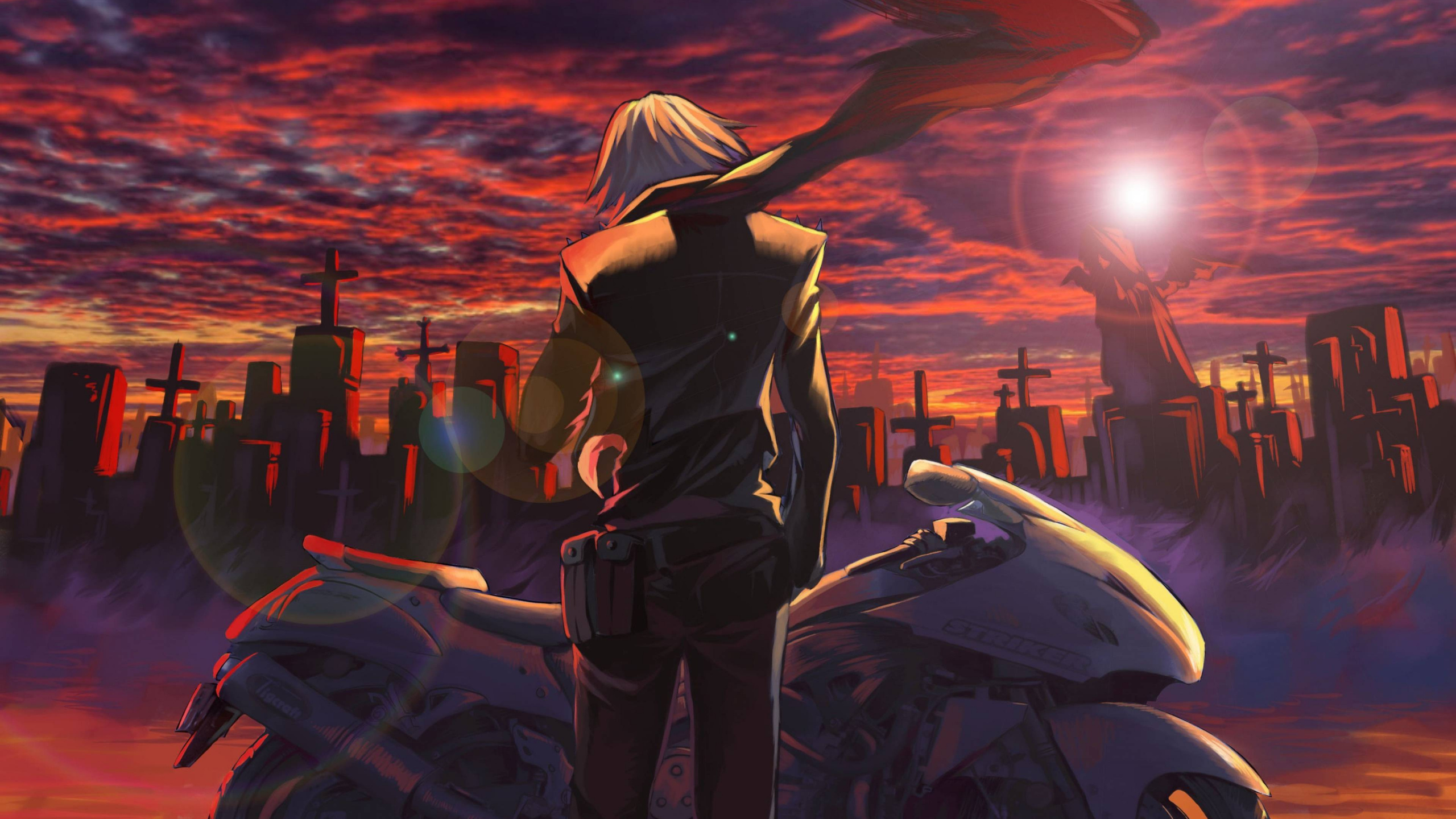 Обои аниме, приключенческая игра, иллюстрация, длинные волосы, компьютерная игра в разрешении 2560x1440