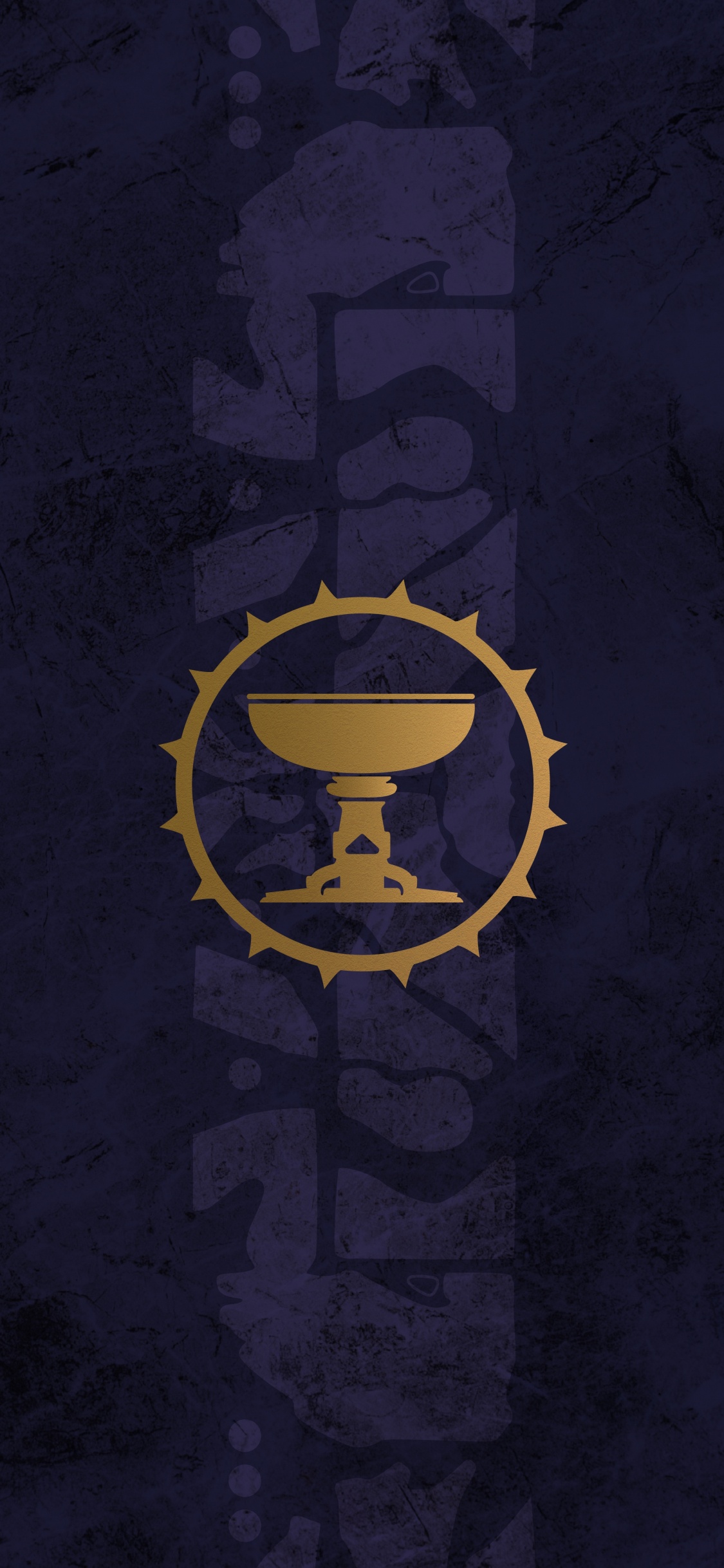 Обои темнота, destiny 2, destiny the taken king, круг, полутона и оттенки в разрешении 1125x2436