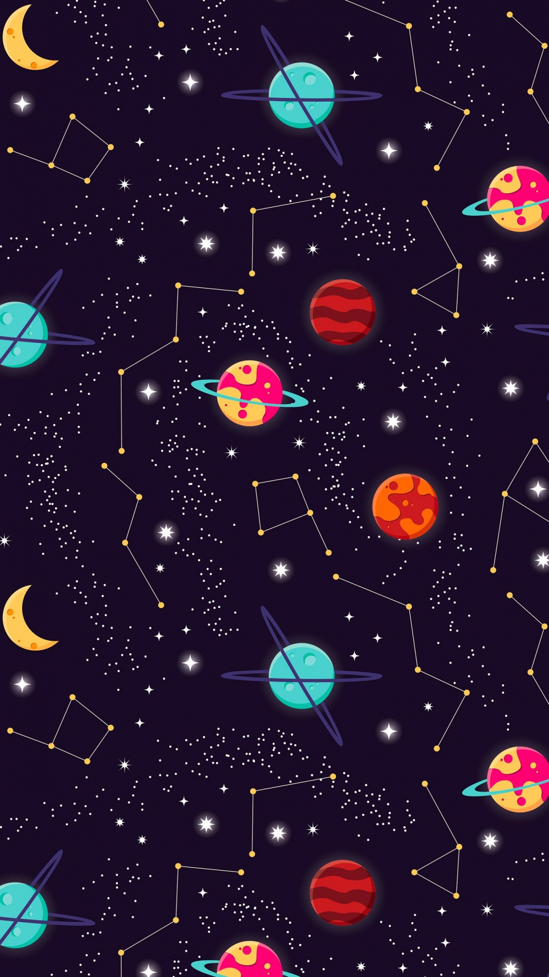 Обои Галактика, свет, природа, арт, астрономический объект в разрешении 1080x1920