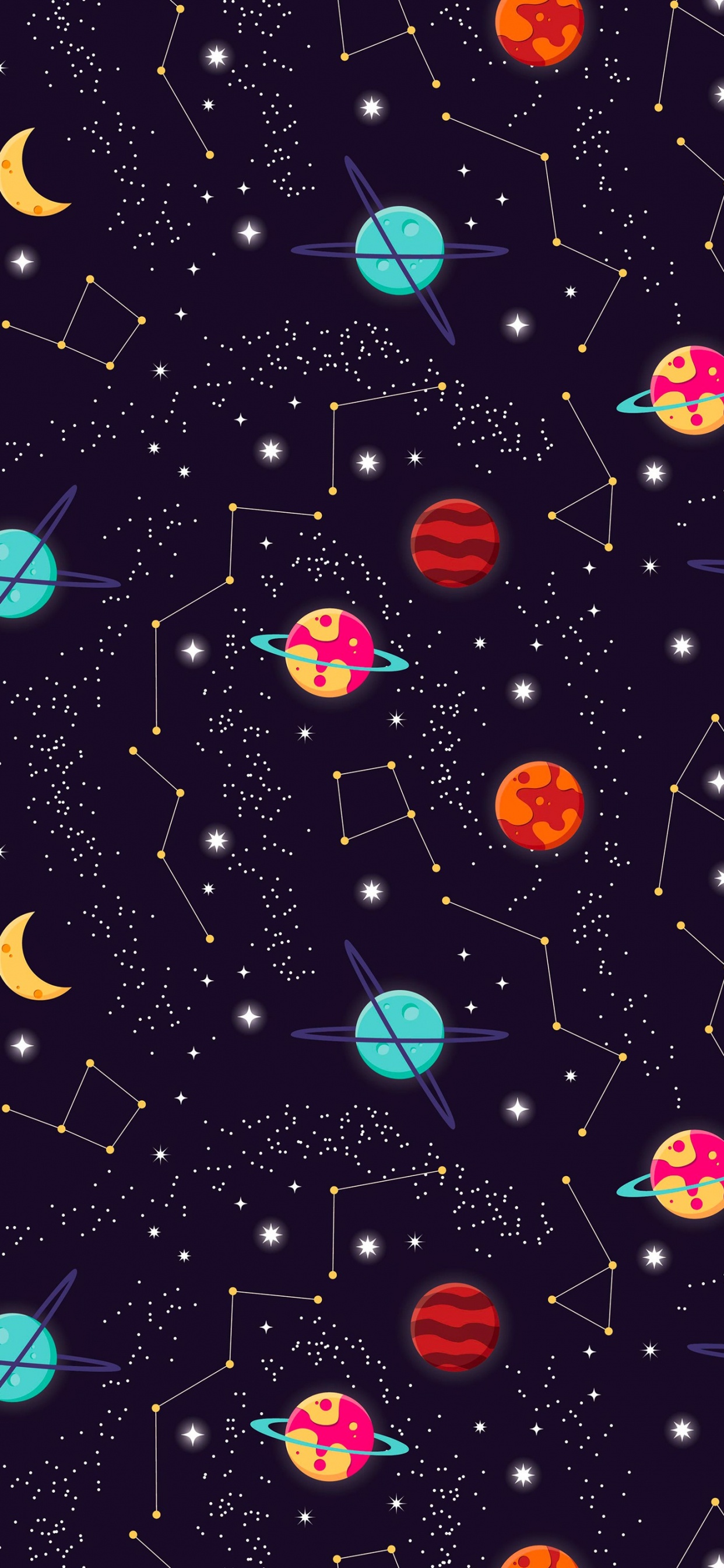 Обои Галактика, свет, природа, арт, астрономический объект в разрешении 1242x2688