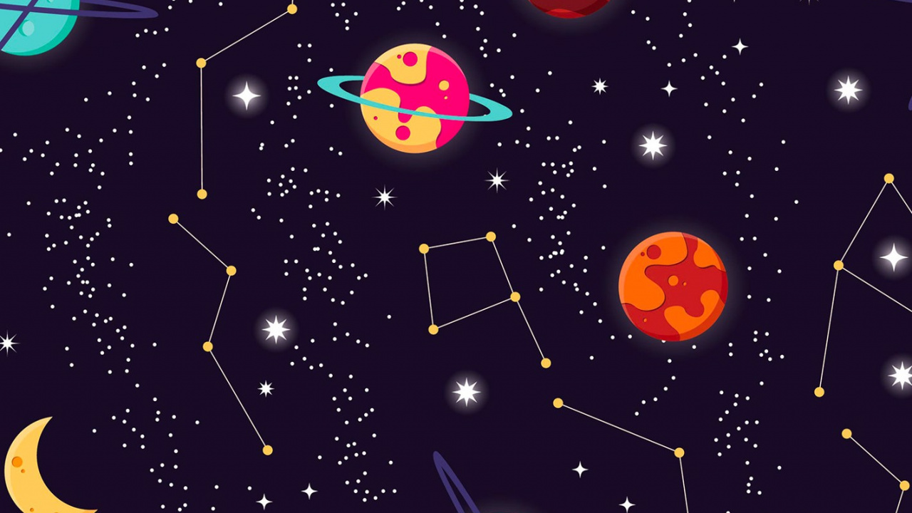 Обои Галактика, свет, природа, арт, астрономический объект в разрешении 1280x720