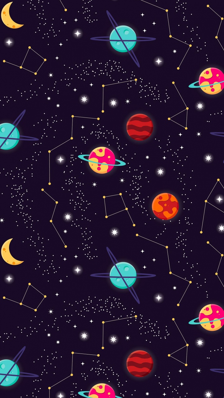 Обои Галактика, свет, природа, арт, астрономический объект в разрешении 720x1280