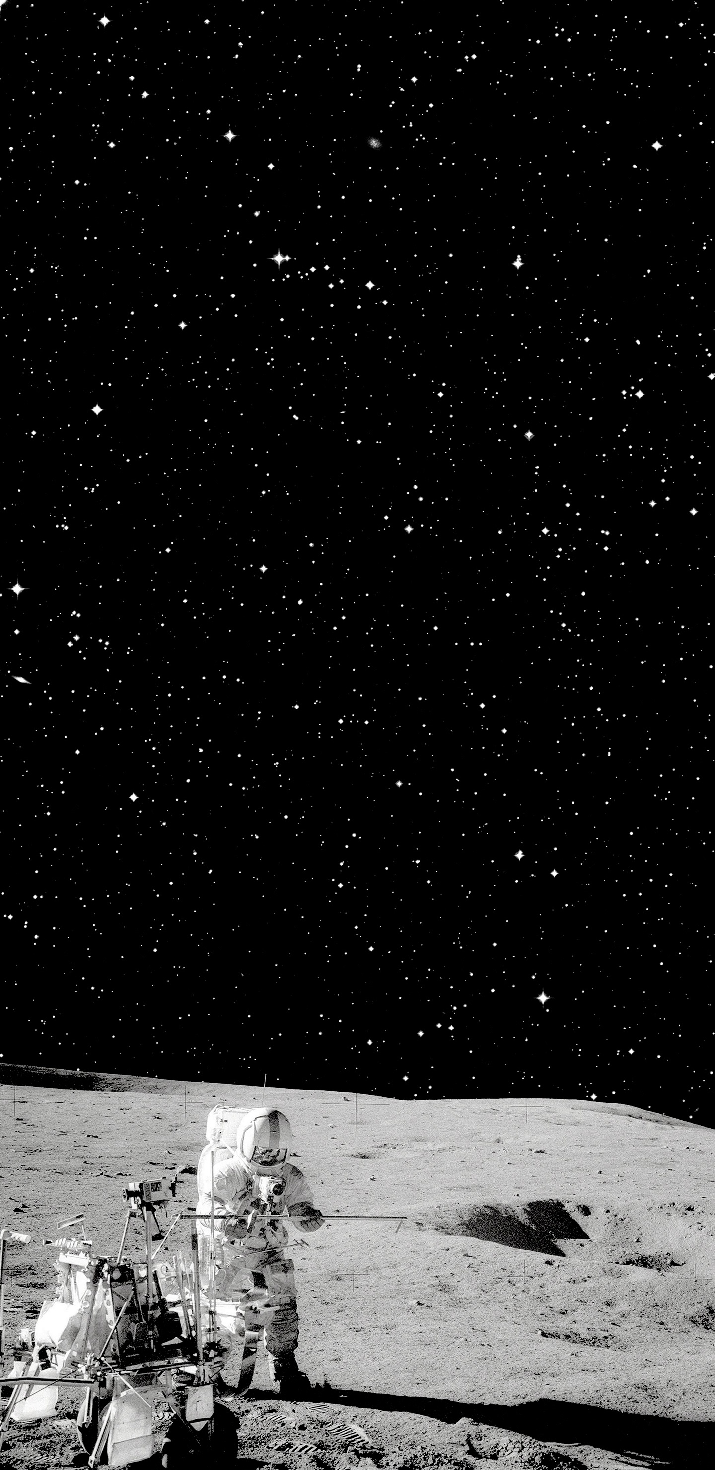 Обои аполлон 14, программа Аполлон, прилунение, НАСА, космический аппарат в разрешении 1440x2960