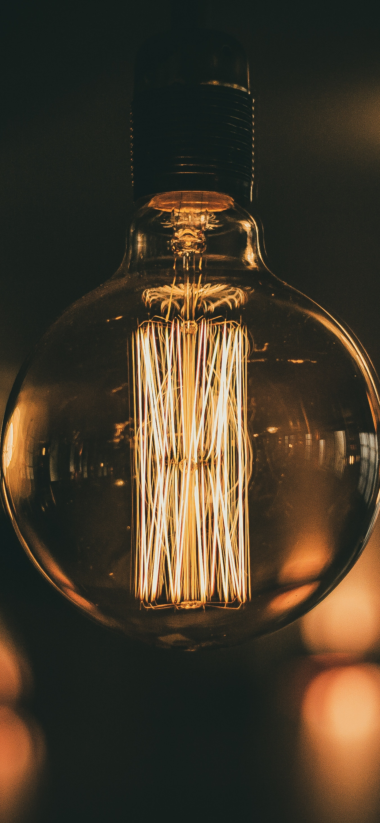 Обои Лампа накаливания, свет, светодиодные лампы, освещение, светоизлучающий диод в разрешении 1242x2688