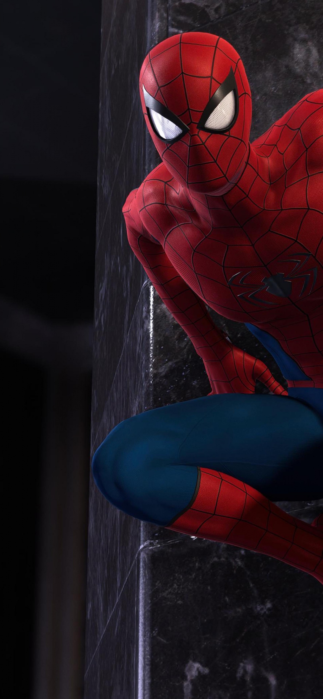 Обои человек-паук, чудо человек-паук майл моралес, playstation 4, playstation 5, мультфильм в разрешении 1242x2688