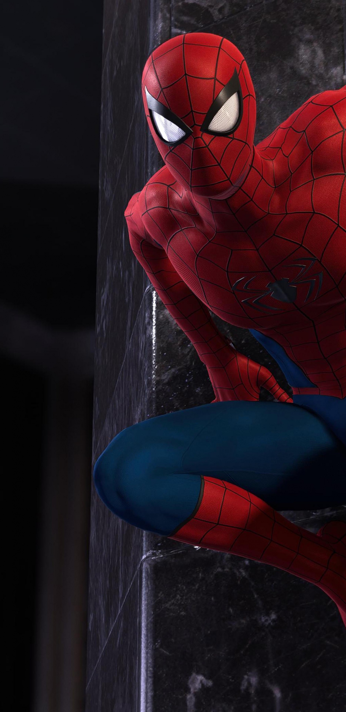 Обои человек-паук, чудо человек-паук майл моралес, playstation 4, playstation 5, мультфильм в разрешении 1440x2960