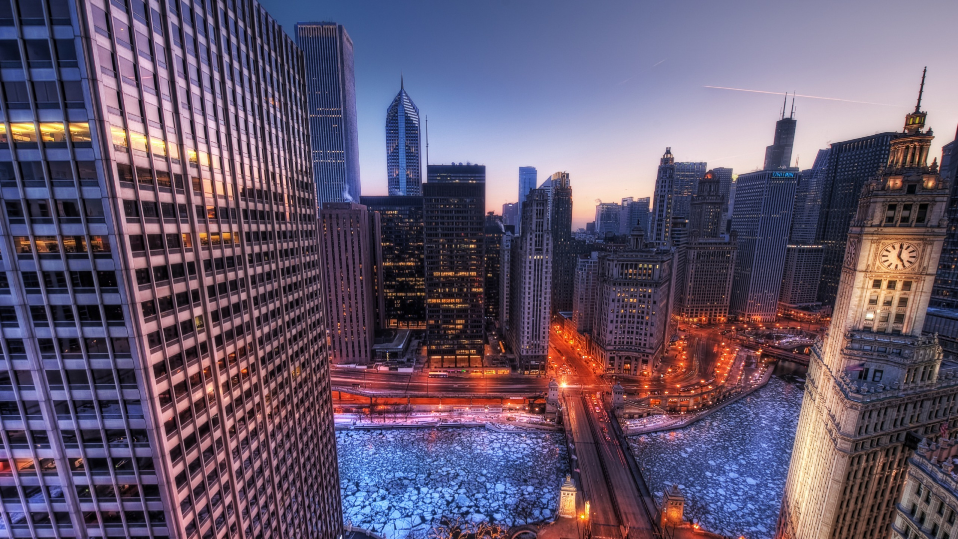 Обои городской пейзаж, город, метрополия, городской район, небоскреб в разрешении 1920x1080