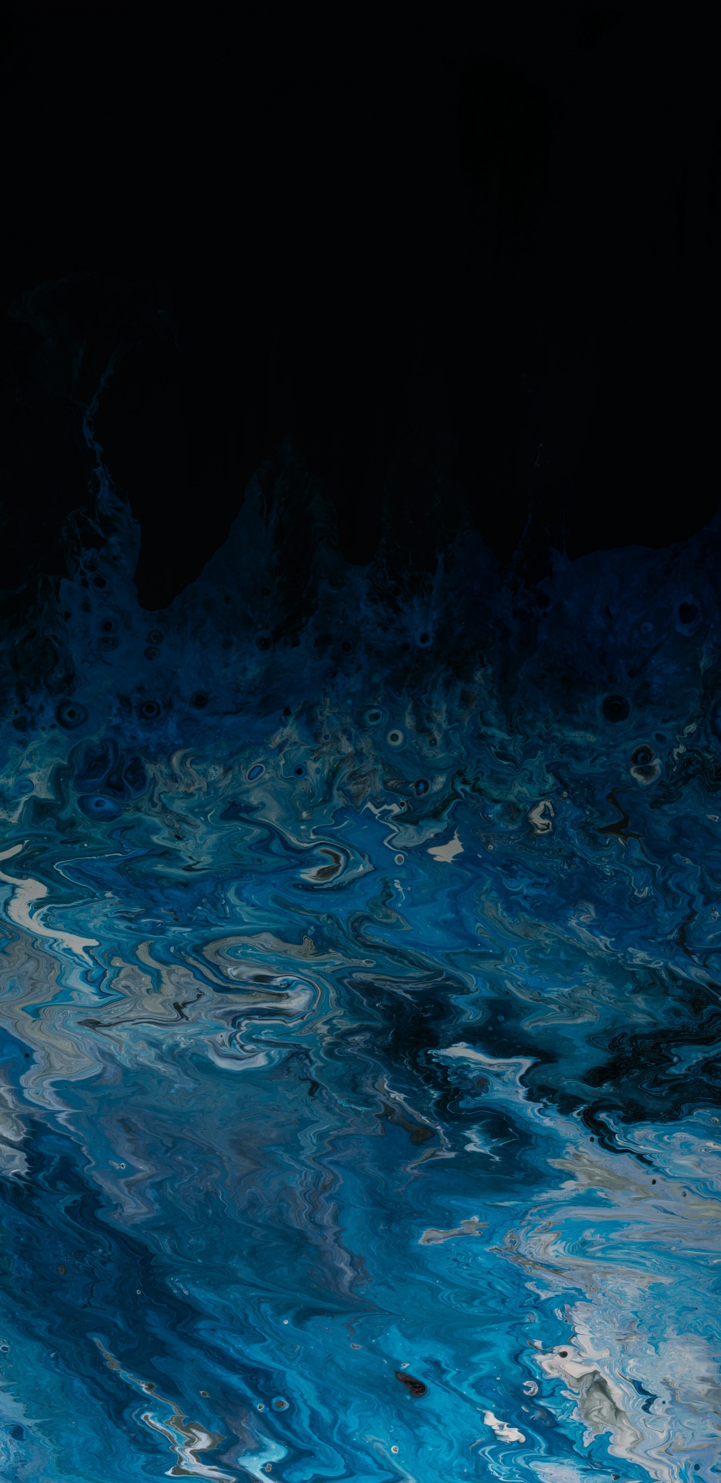 Обои синий, вода, Аква, бирюза, атмосфера в разрешении 1440x2960