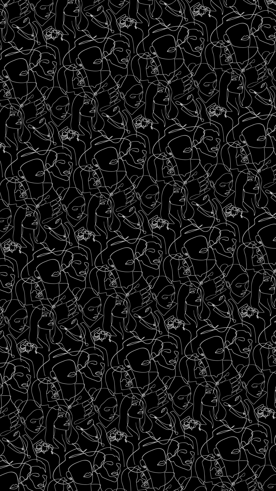 Обои визуальное искусство, черный и белый, дизайн, серый цвет, мотив в разрешении 1080x1920