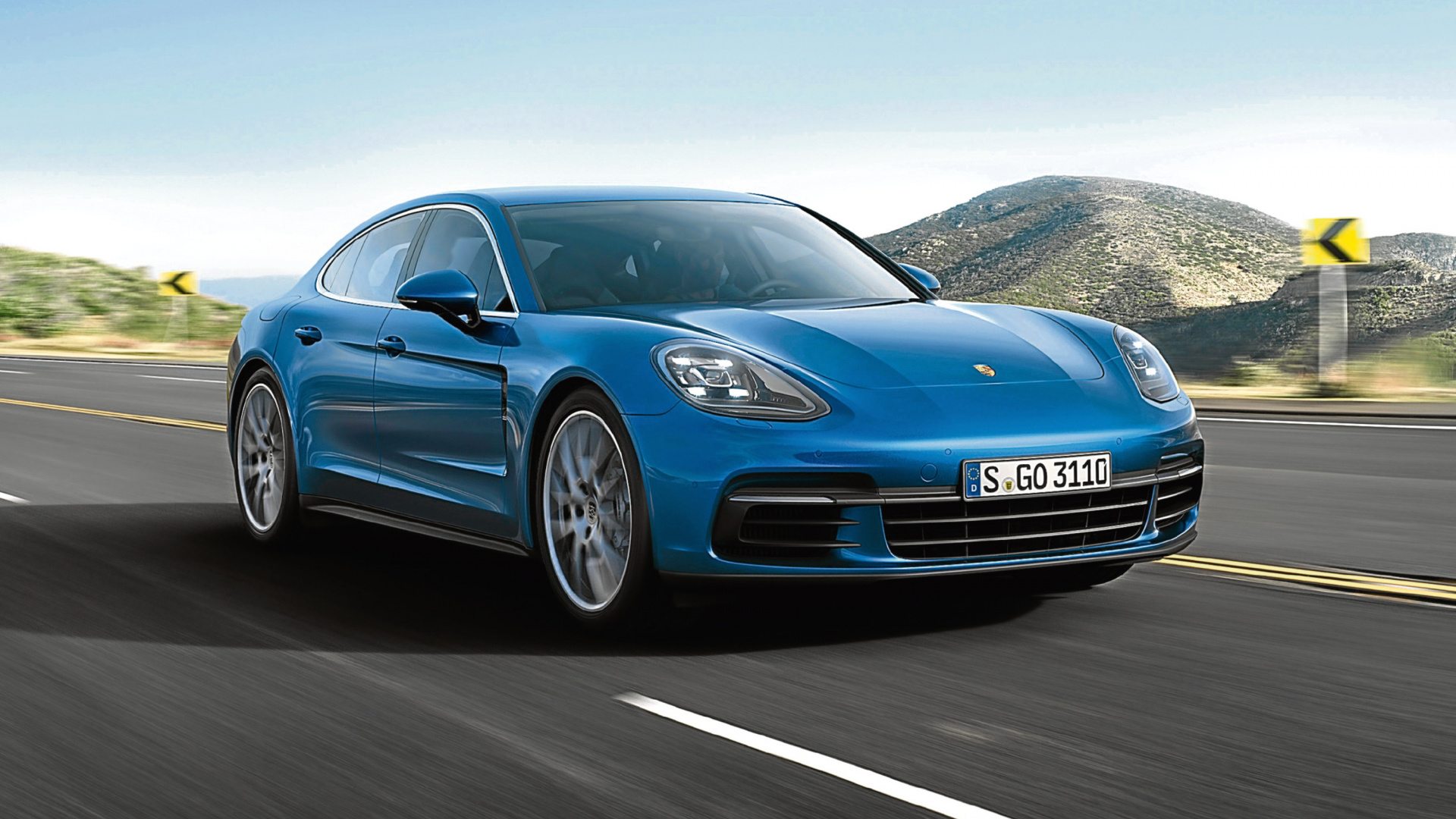 Обои Порше Панамера 2018, Порше, авто, Порше панамера, мощные машины в разрешении 1920x1080