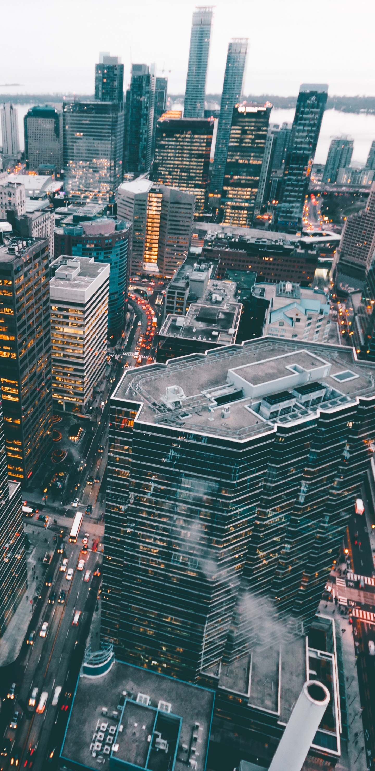 Обои ориентир, архитектура, здания города, НьюЙорк, метрополия в разрешении 1440x2960