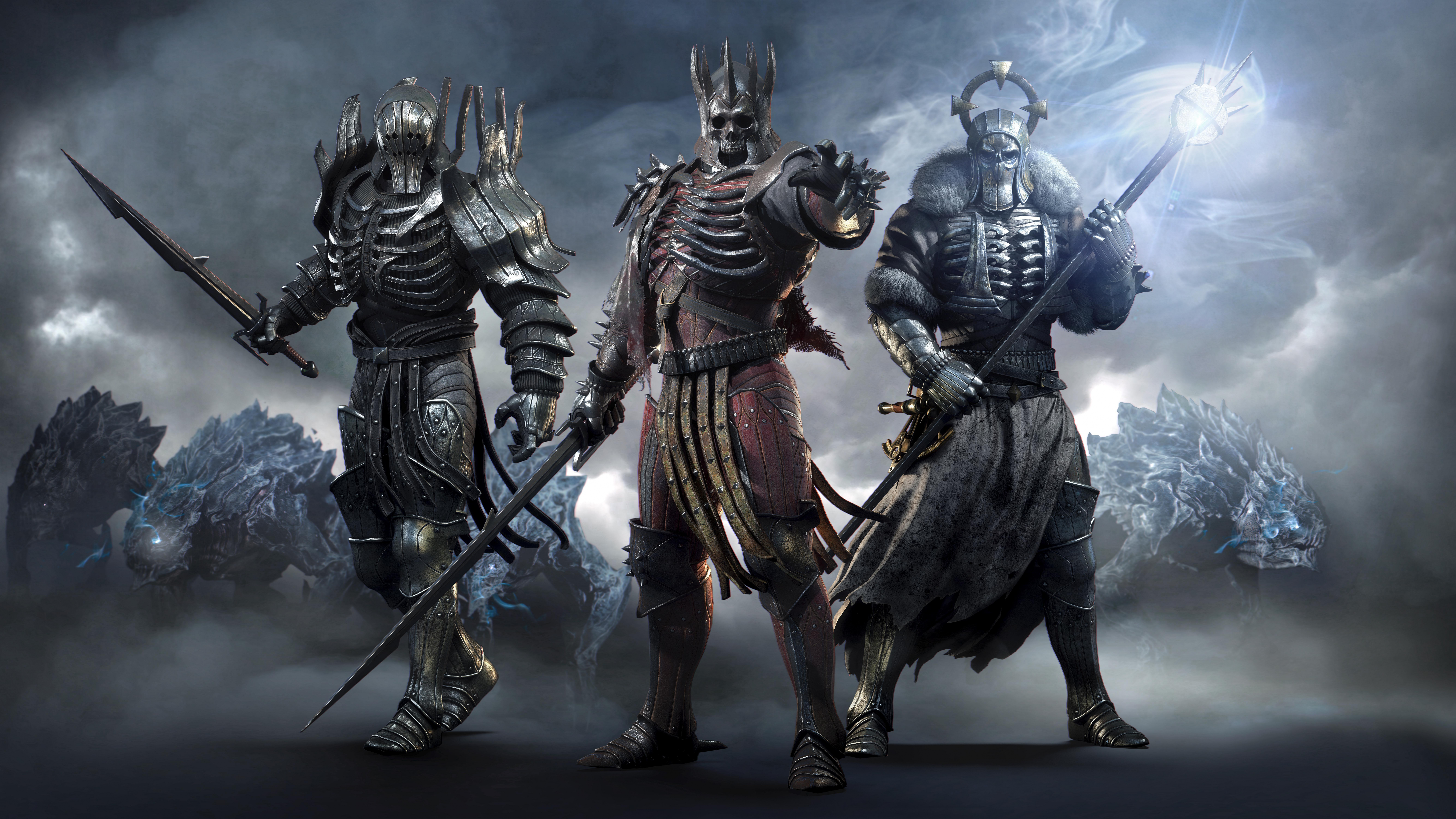 Обои Ведьмак 3 дикая охота, Геральт из ривии, цири, cd projekt, рыцарь в разрешении 7680x4320