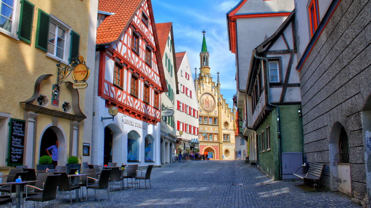 Обои БАД-Вальдзее, город, городок, улица, соседство в разрешении 1280x720