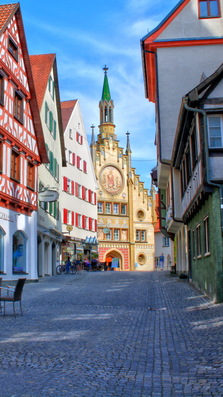 Обои БАД-Вальдзее, город, городок, улица, соседство в разрешении 750x1334