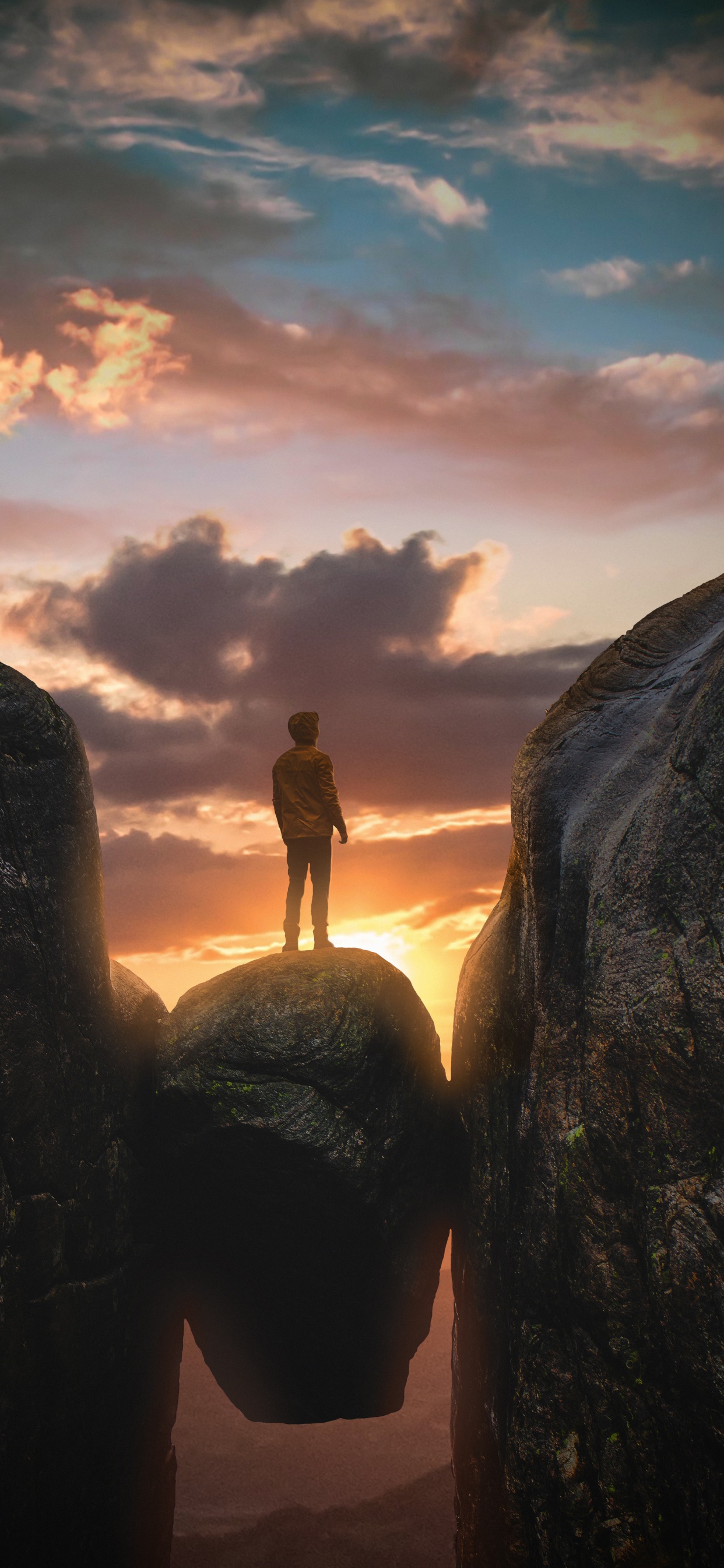 Обои цифровое искусство, арт, артист, произведение искусства, графика в разрешении 1242x2688